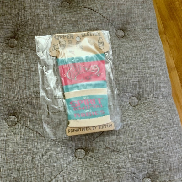 NWT  'My Spirit Animal Has Rabie's Sipper Sleeve -Set of Two - Picture 2 of 3